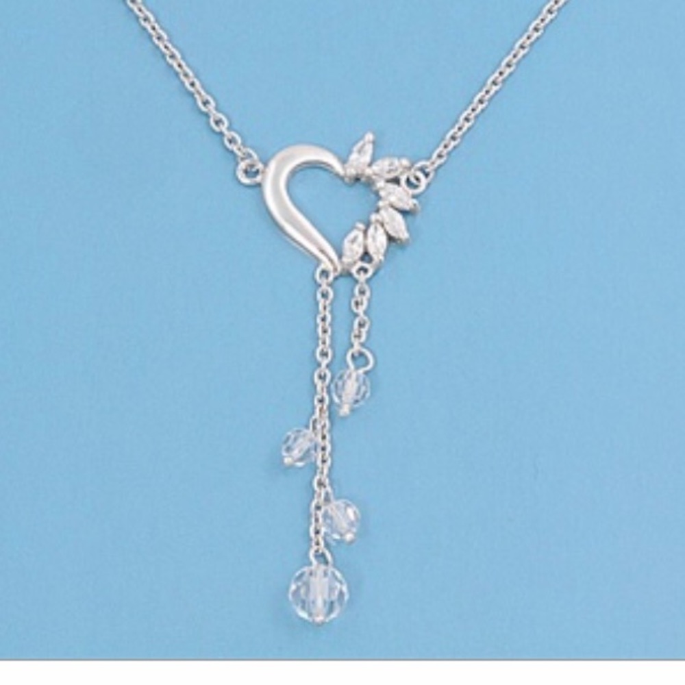 Silver CZ Necklace